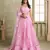Heavy And Ethnic Pink Color Bridesmaid Lehenga Choli For Ceremonial Presence
