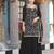 Black color georgette fabric designer ceremonial wear wedding attire
