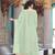 Sea green georgette fabric Plazzo Skirt Suit