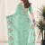 Green color gold crush fabric designer embroidered saree