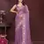 Lavender color star georgette fabric embroidery work ethnic partywear saree
