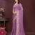 Lavender color star georgette fabric designer embroidery work ethnic partywear saree