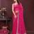 Pink color georgette fabric designer embroidery work ethnic partywear saree