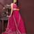 Pink color georgette fabric designer embroidery work ethnic partywear saree