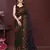 Black color net fabric embroidery work ethnic partywear saree