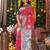 Pink color blended silk fabric woven jari designer saree