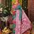 Sea green color blended silk fabric woven jari designer saree