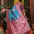 Sky blue color blended silk fabric woven jari designer saree