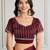 Maroon color burberry silk fabric graceful partywear saree