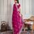 Pink color star georgette fabric graceful partywear saree