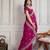 Pink color star georgette fabric graceful partywear saree