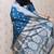 Teal blue color banarasi silk saree woven silver jari designer ceremonial partywear saree