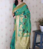 Ramacolor soft silk fabric woven meenakari designer ceremonial partywear saree