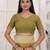 mahendi green color silk blend fabric ceremonial looks partywear saree