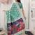 rama green color silk blend fabric ceremonial looks partywear saree