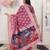 pink color silk blend fabric ceremonial looks partywear saree
