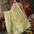 Pista color organza fabric woven designer trendy ethnic saree