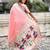 Baby pink color paithani silk woven designer ceremonial partywear saree