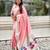 Baby pink color paithani silk woven designer ceremonial partywear saree