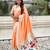 Peach color paithani silk woven designer ceremonial partywear saree