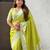 Pista color paithani silk woven designer ceremonial partywear saree