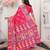 Pink color silk blended woven designer graceful ceremonial saree