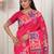 Pink color silk blended woven designer graceful ceremonial saree