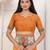 Orange color silk blended woven designer graceful ceremonial saree