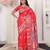 Red color silk blended woven designer graceful ceremonial saree