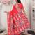 Red color silk blended woven designer graceful ceremonial saree
