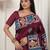 Wine color silk blended woven designer graceful ceremonial saree