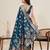 Teal color two tone satin silk wevon jari meenakari designer ceremonial rich looks saree