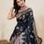 Blue color two tone satin silk wevon jari meenakari designer ceremonial rich looks saree