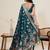 Rama color two tone satin silk wevon jari meenakari designer ceremonial rich looks saree