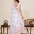 White color blended cotton fabric designer table printed saree