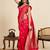 Red color soft silk saree for ethnic indian looks