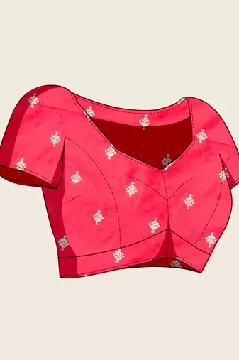 Red soft silk blend saree ethnic indian looks