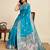 Firozi color soft silk saree for ethnic indian looks