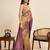 Gold color soft silk saree for ethnic indian looks