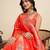 Orange color soft silk saree for ethnic indian looks