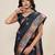 Black color soft silk saree for ethnic indian looks
