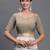 Beige color beautiful woven designer linen cotton saree