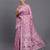 Purple color beautiful woven designer linen cotton saree