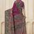 Pink color kundan fabric traditional digital print with foil print graceful ceremonial saree