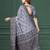 Blue color warli silk fabric warli print graceful ceremonial saree