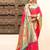 Pink color silk blended heavy woven designer ethnic partywear saree