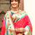 Pink color silk blended heavy woven designer ethnic partywear saree