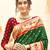 Dark green color silk blended heavy woven designer ethnic partywear saree