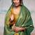 Light green color smart looks tissue silk solid designer saree