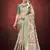 Cream color smart partywear mulbery jacquard silk traditional print saree
